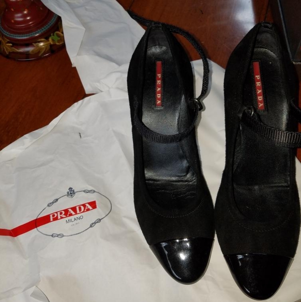 Suede Prada Heels